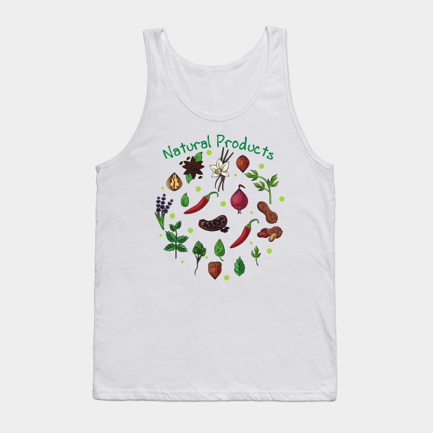 Vegan Natural Products Design Tank Top by Flower Queen